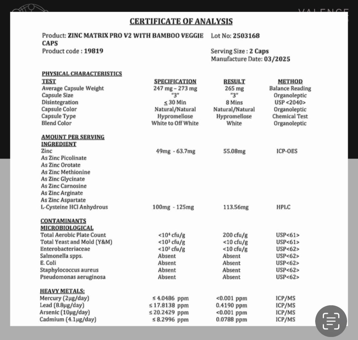 Zinc Matrix Pro